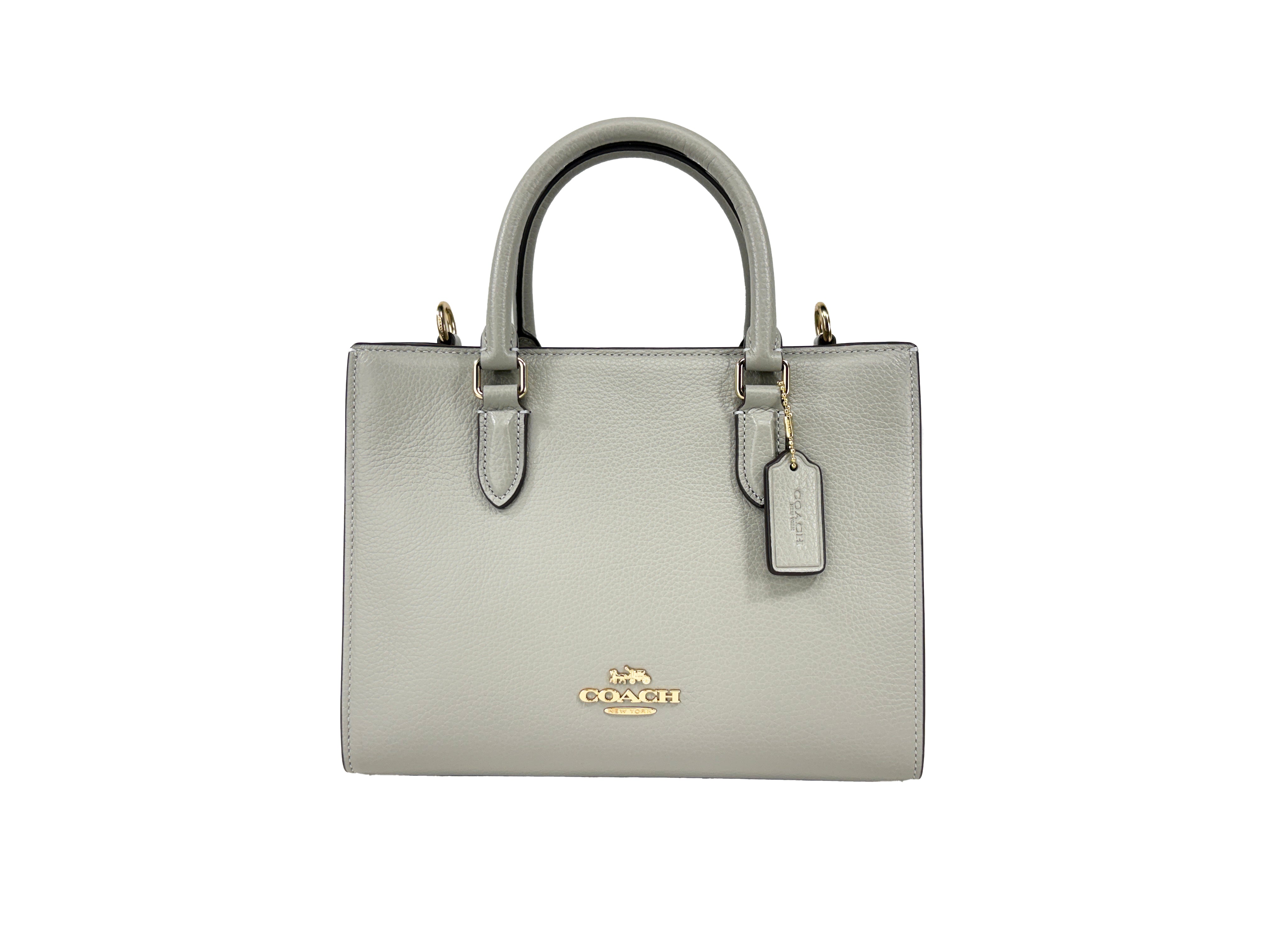 Coach Maggie Small Leather Crossbody Tote Bag – handmethebag.com