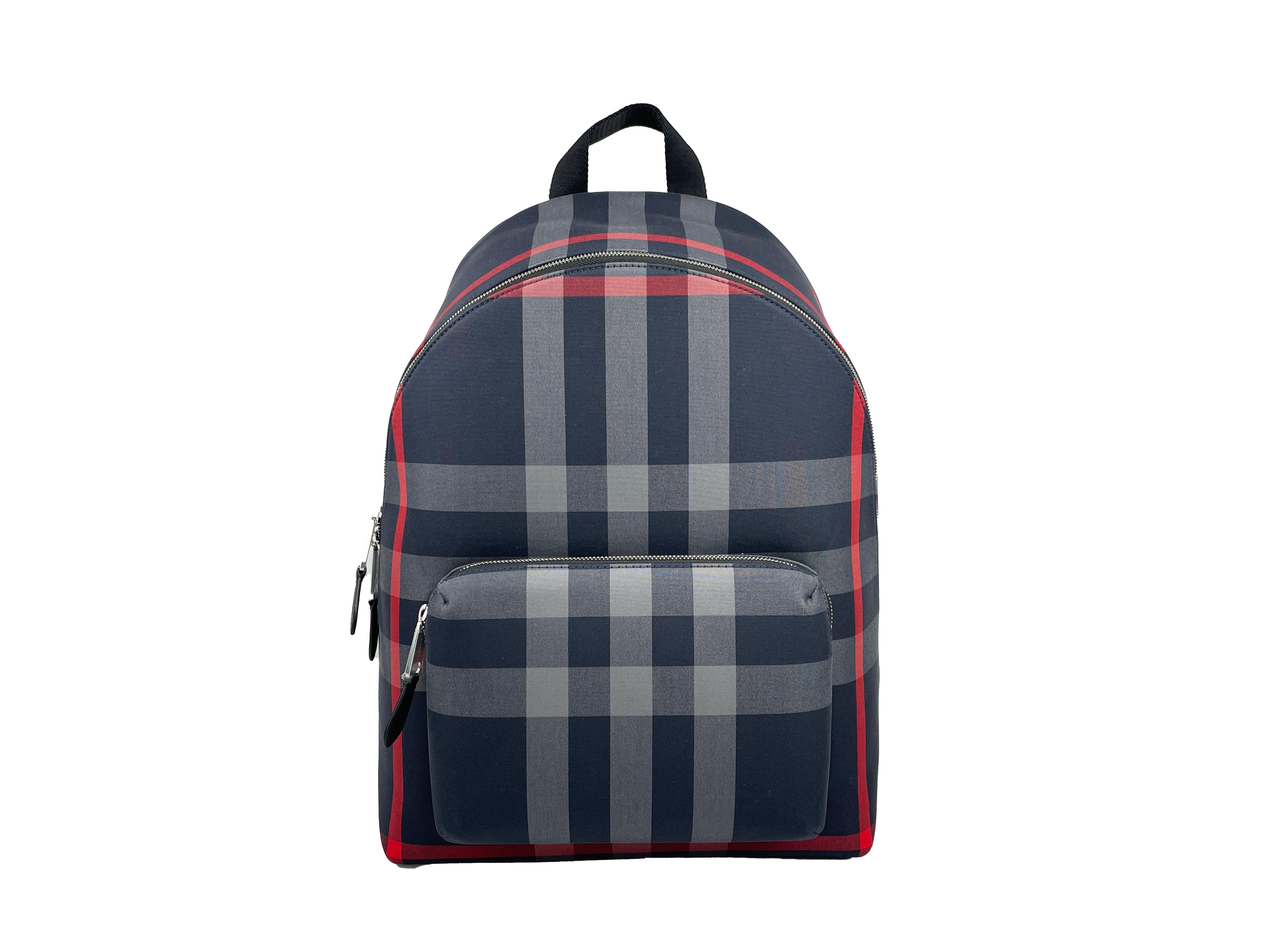 Burberry Jeff Check Canvas Backpack Bookbag –