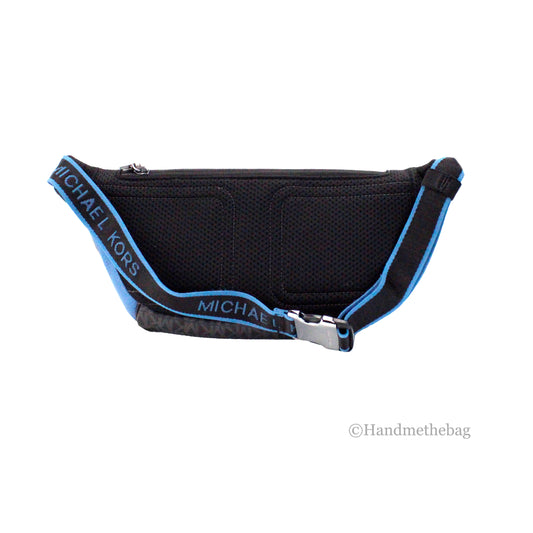 Michael Kors Cooper Large Blue Leather Utility Belt Bag