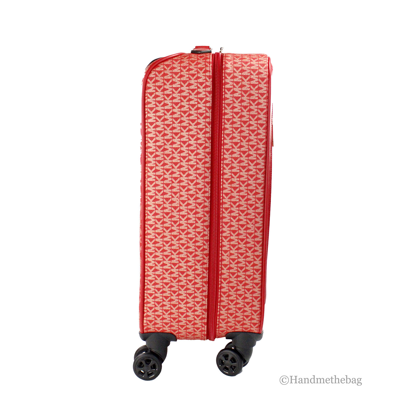 Michael Kors Travel Small Red Trolley Rolling Suitcase