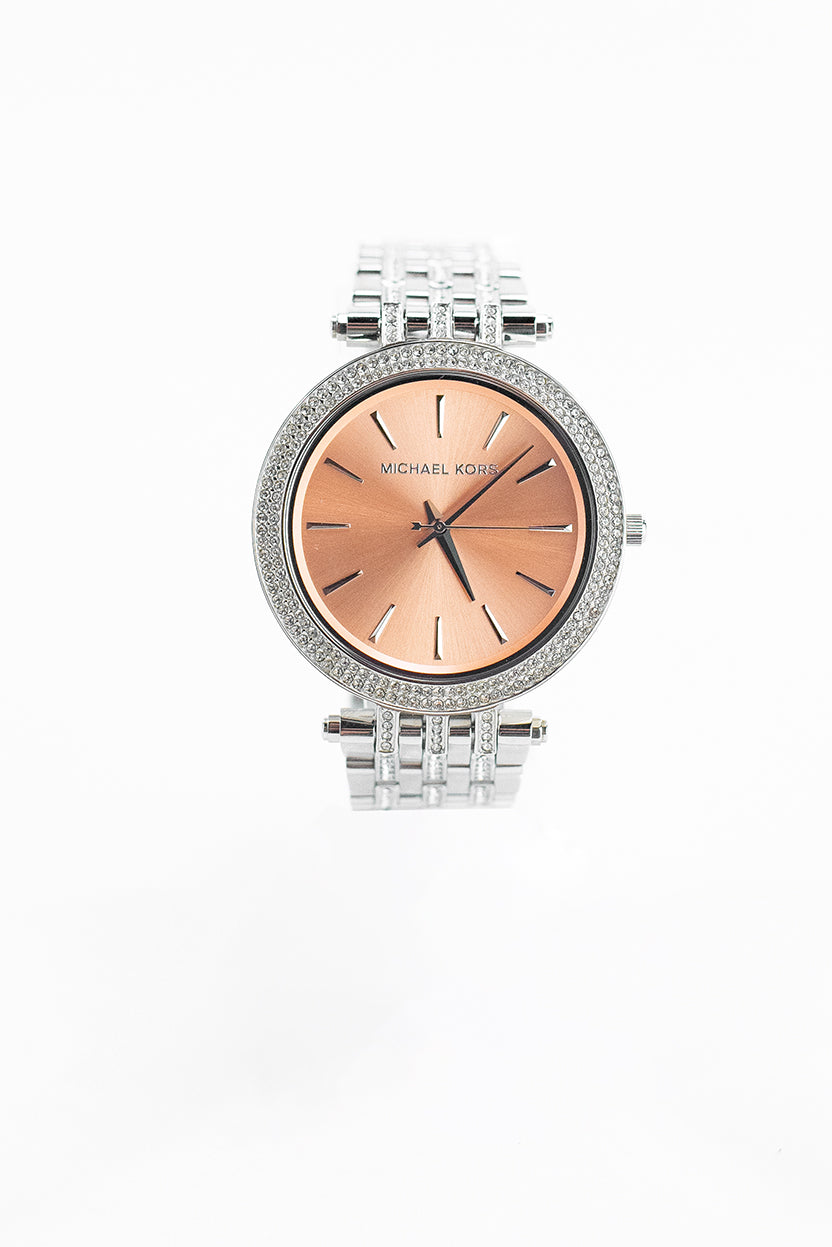 Michael Kors (MK3218) Darci Glitz Silver Watch – - Main Image