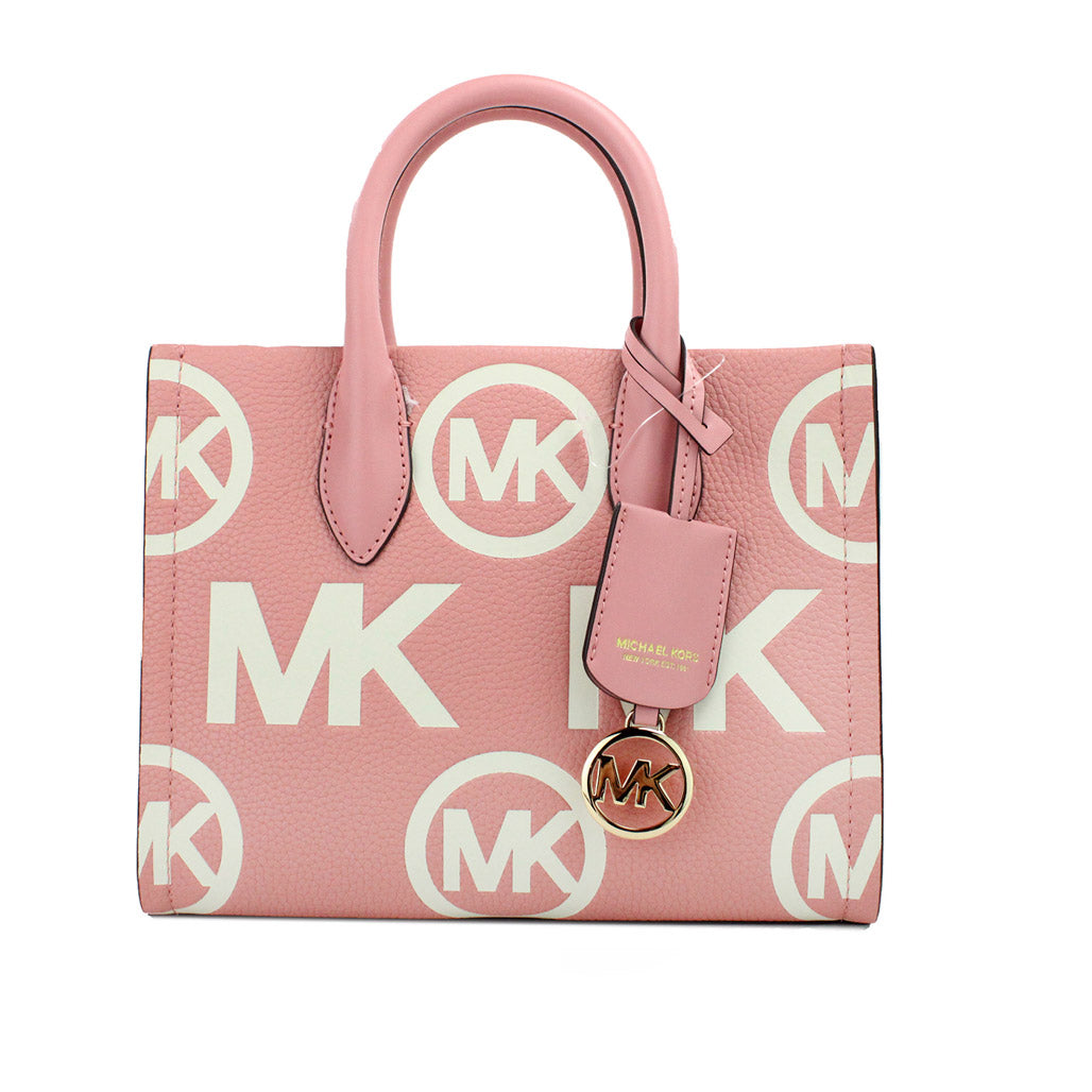 Michael Kors Mirella Small Womens Crossbody Satchel Handbag Shoulder Tote Pink