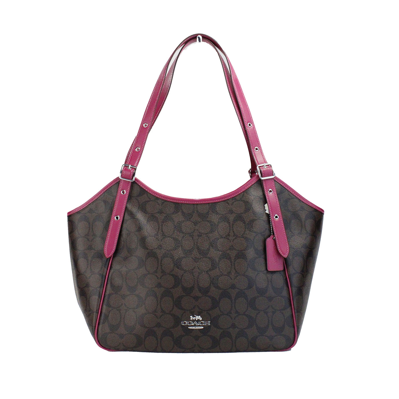 Coach coated canvas tote deals