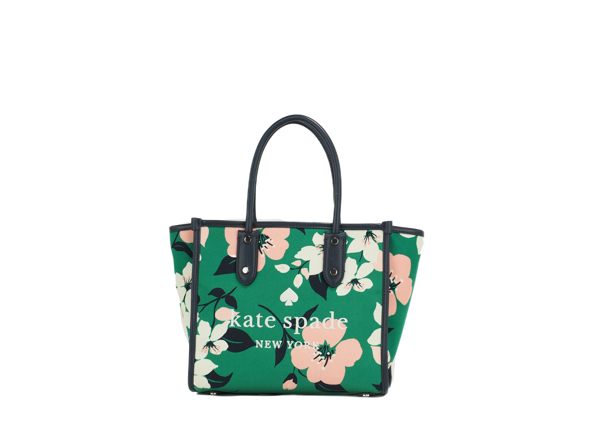Kate Spade Carson Convertible Crossbody Lily Blooms Floral Saffiano Bag  Purse
