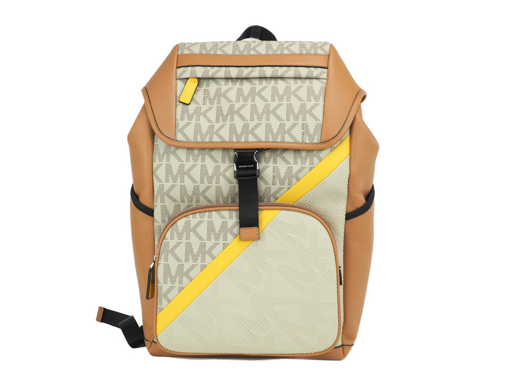 Michael Kors Michael Signature Large Backpack in White