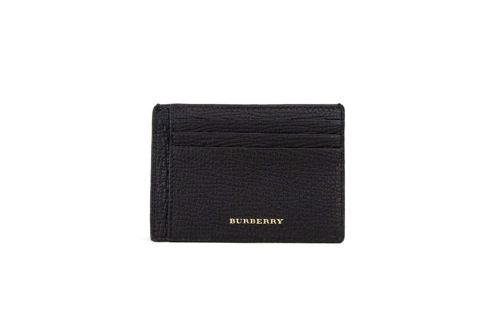 Burberry Black Money Clip Card Case