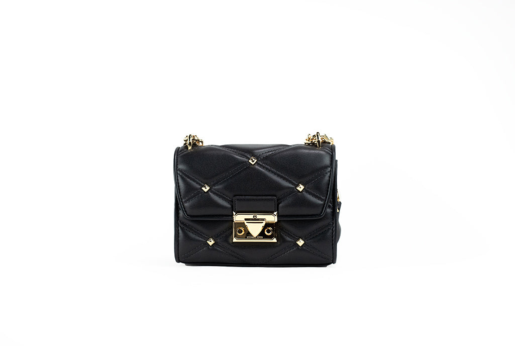 Michael kors black studded 2024 crossbody