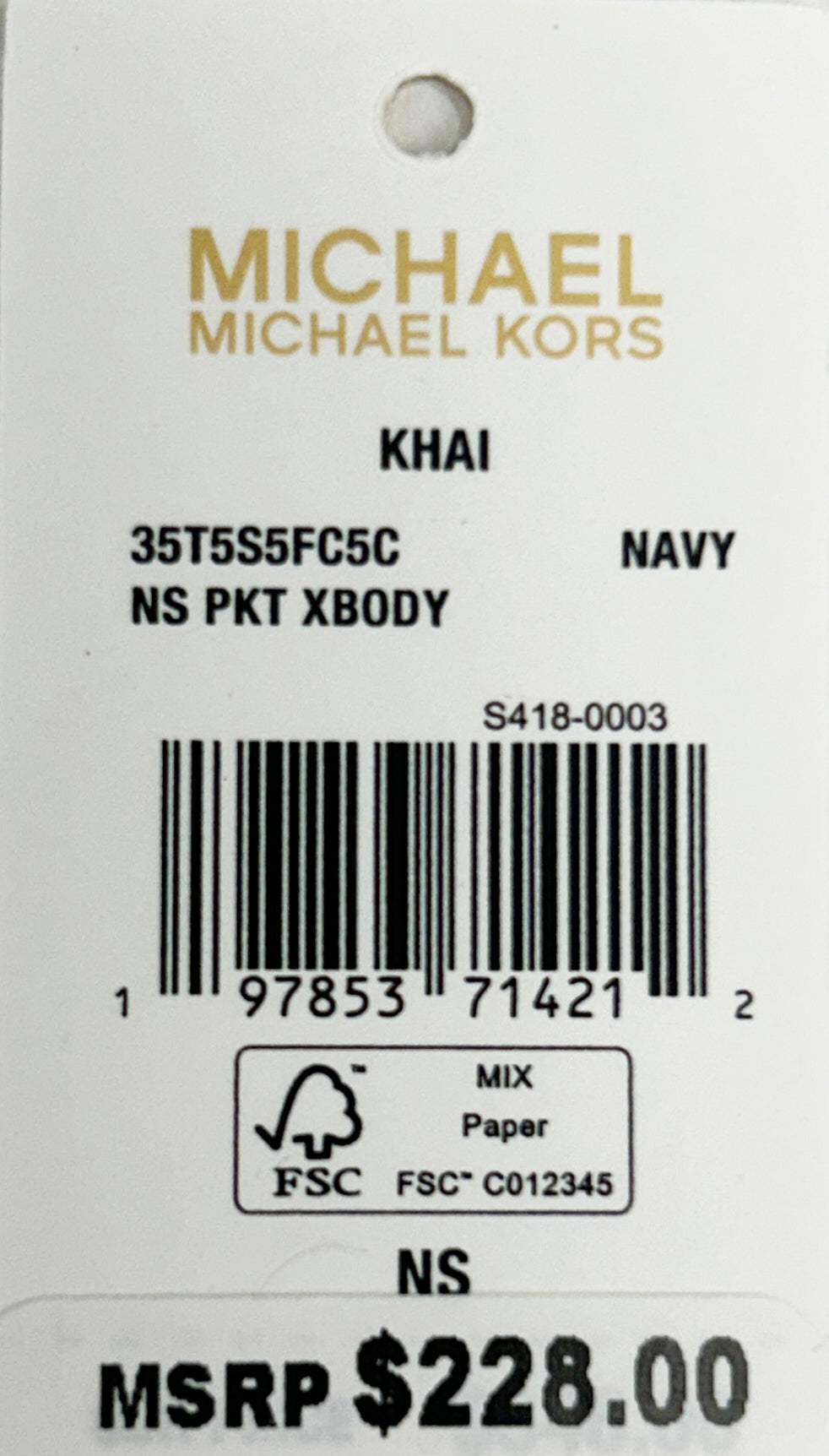 Michael Kors Khai North South Pocket Crossbody Bag