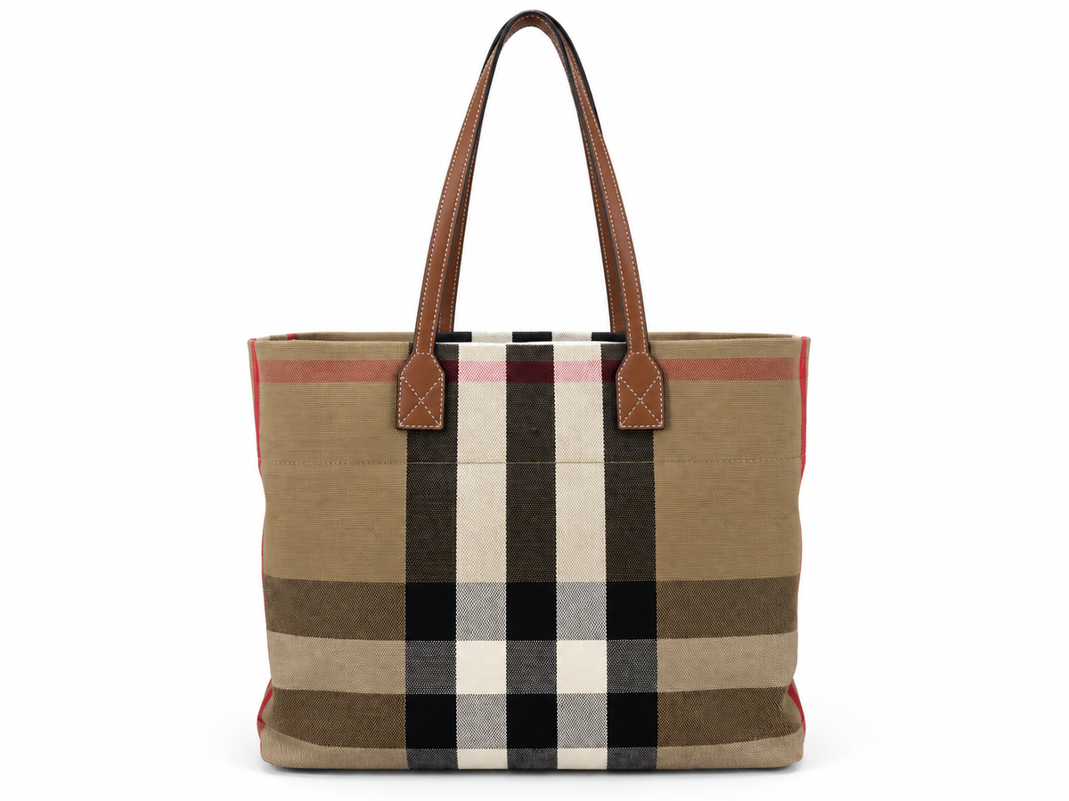 Burberry Medium London Canvas Tote Bag