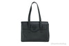 Versace Medusa Black Pebbled Leather Briefcase Shoulder Tote Handbag Purse