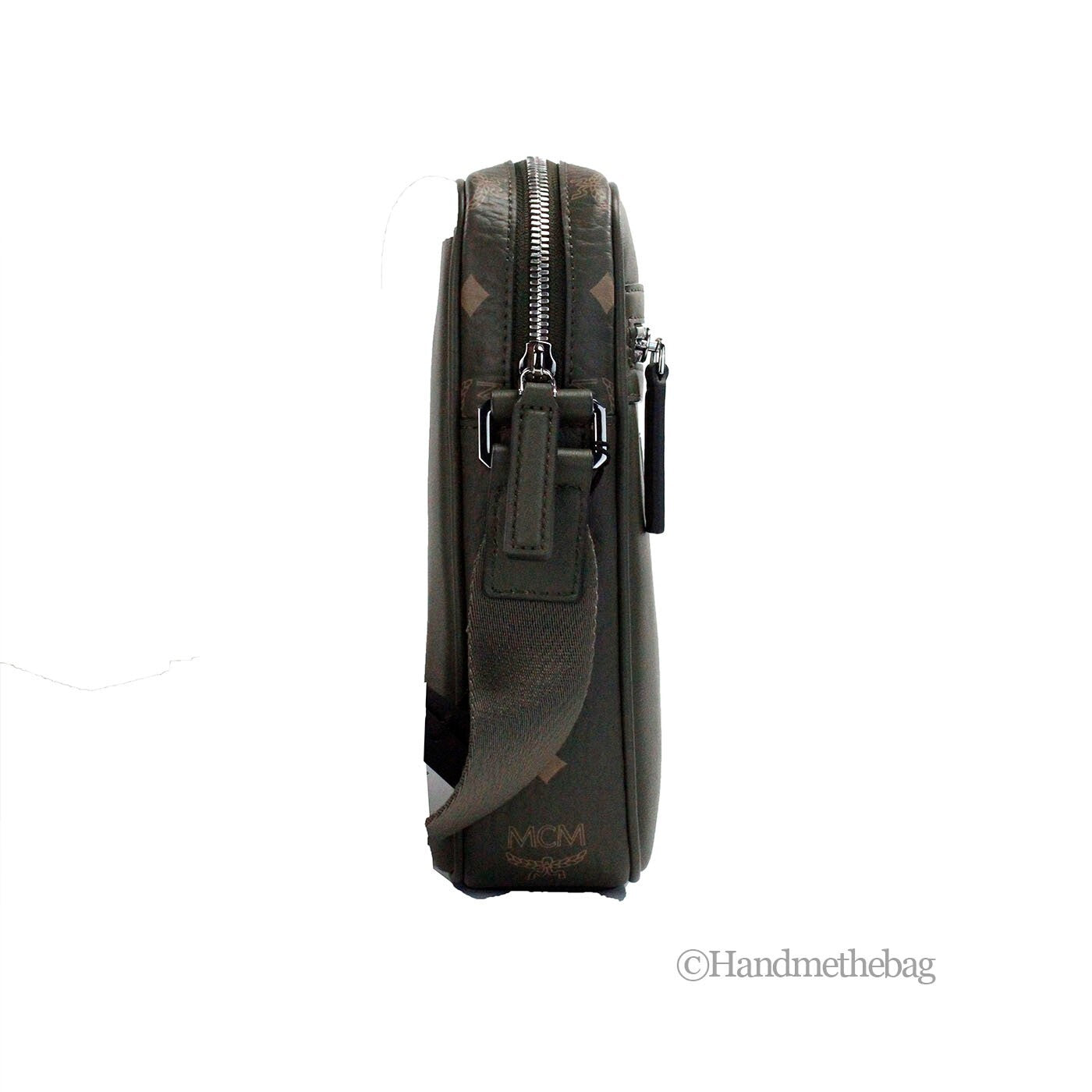 MCM Visetos Leather Camera Crossbody Bag