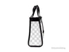 Marc Jacobs Mini Grind Cotton Perforated Leather Crossbody Tote Bag Purse