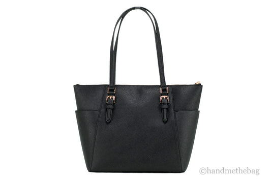 Michael Kors Charlotte Leather Large Top Zip Bag