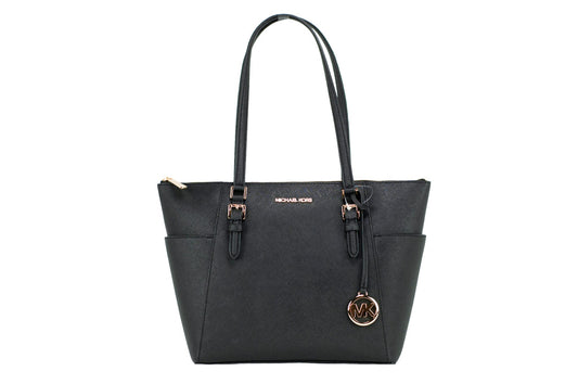 Michael Kors Charlotte Leather Large Top Zip Bag