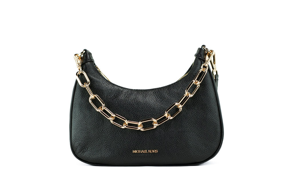 Michael Kors Cora Large Black Chain Crossbody Bag