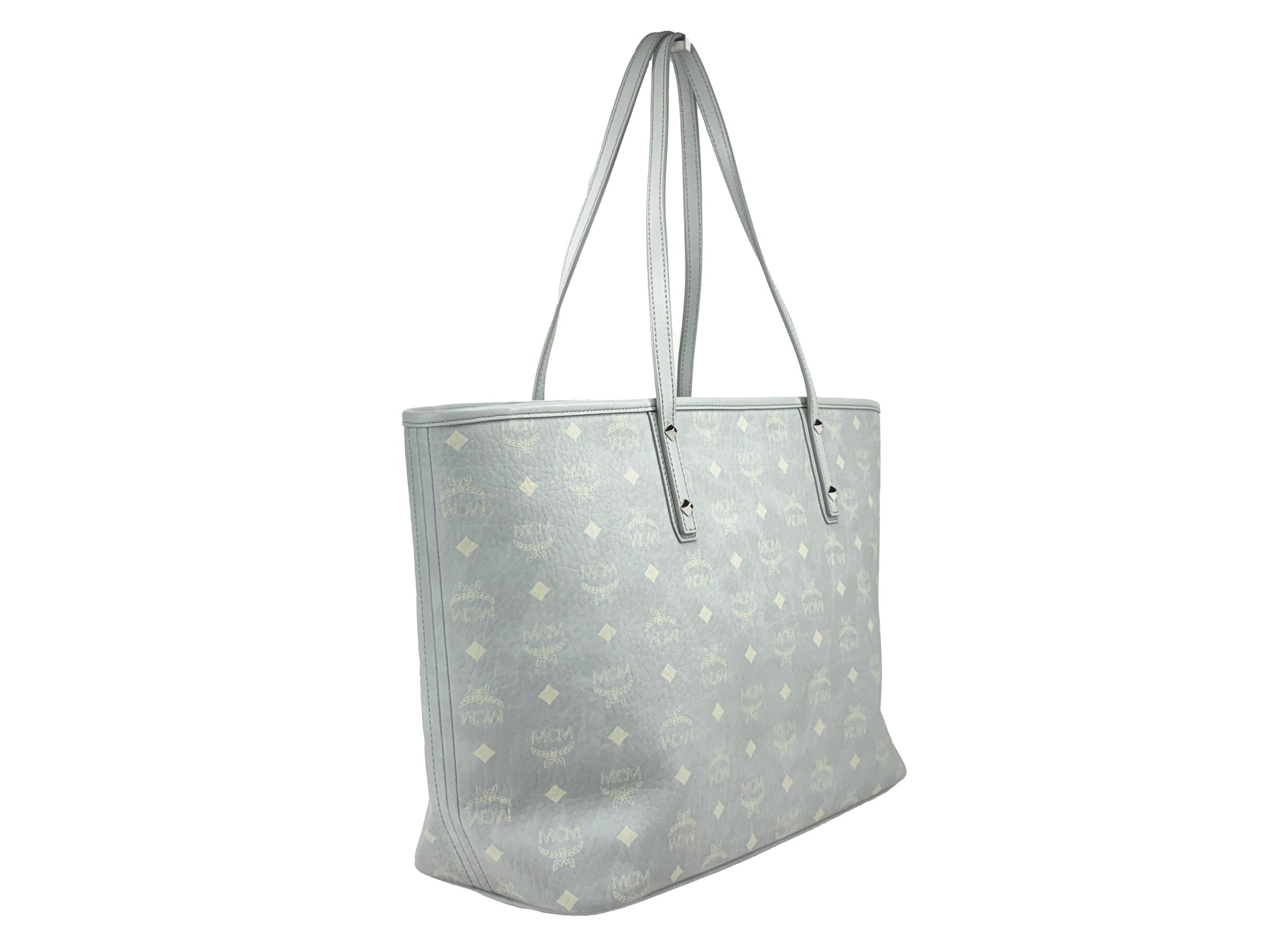 MCM Aren Leather Shoulder Tote Bag