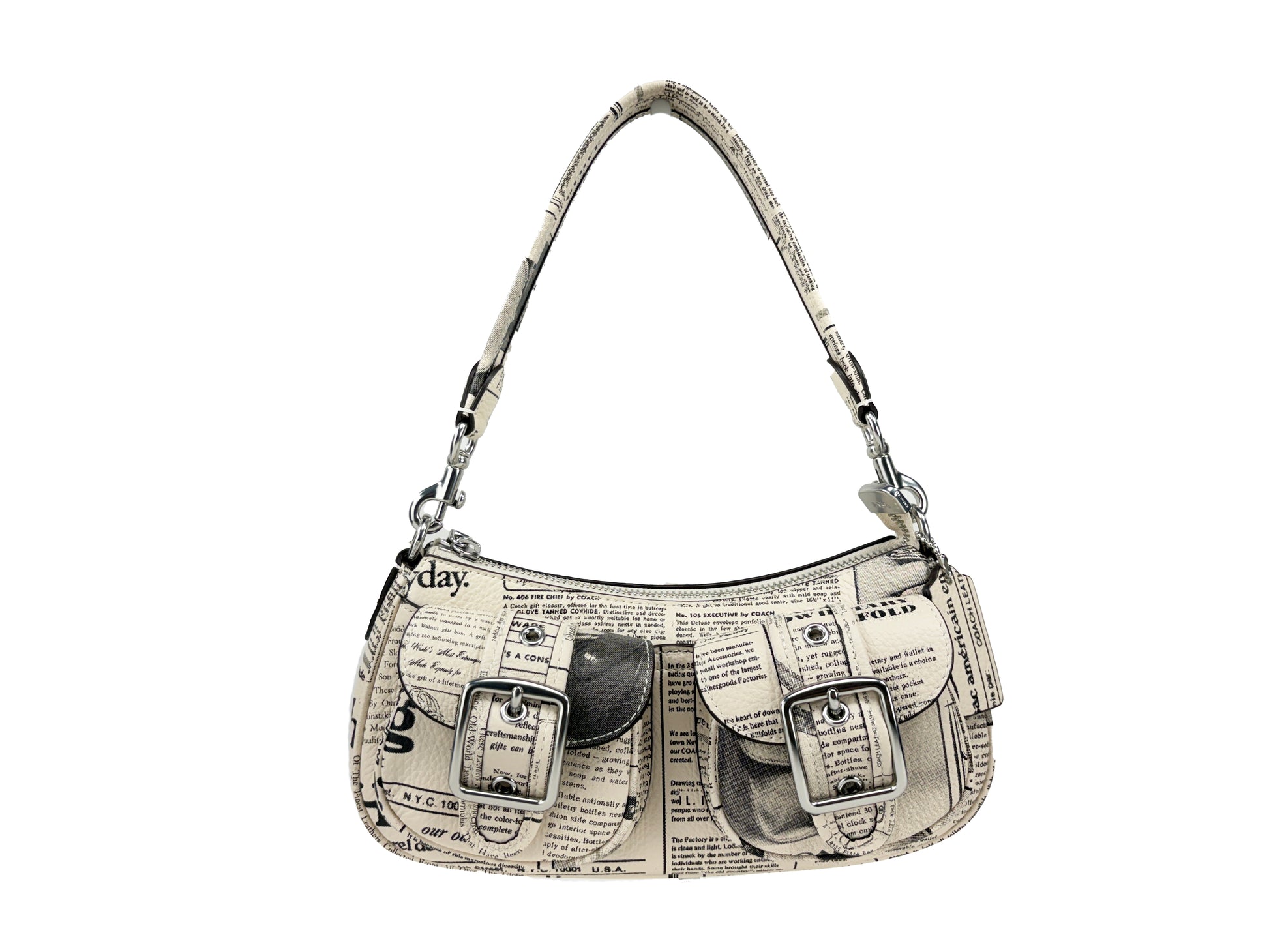 Coach Ashton Leather Newspaper Shoulder Bag Purse