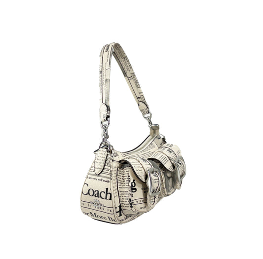 Coach Ashton Leather Newspaper Shoulder Bag Purse
