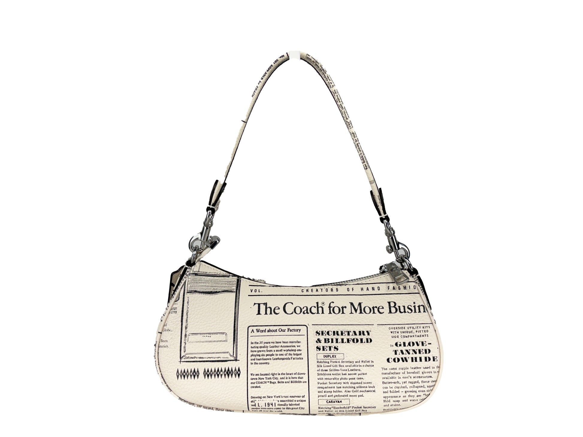 Coach Ashton Leather Newspaper Shoulder Bag Purse