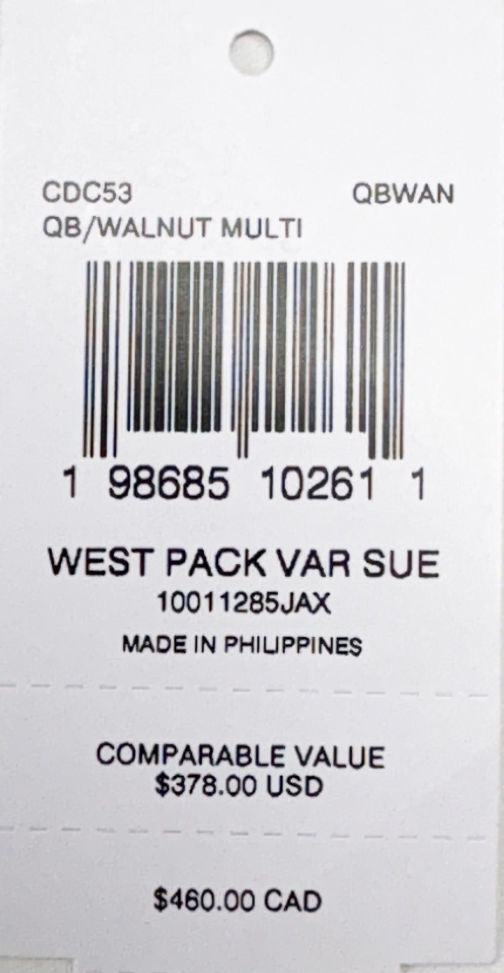 Coach West Leather Sling Pack Backpack Bag