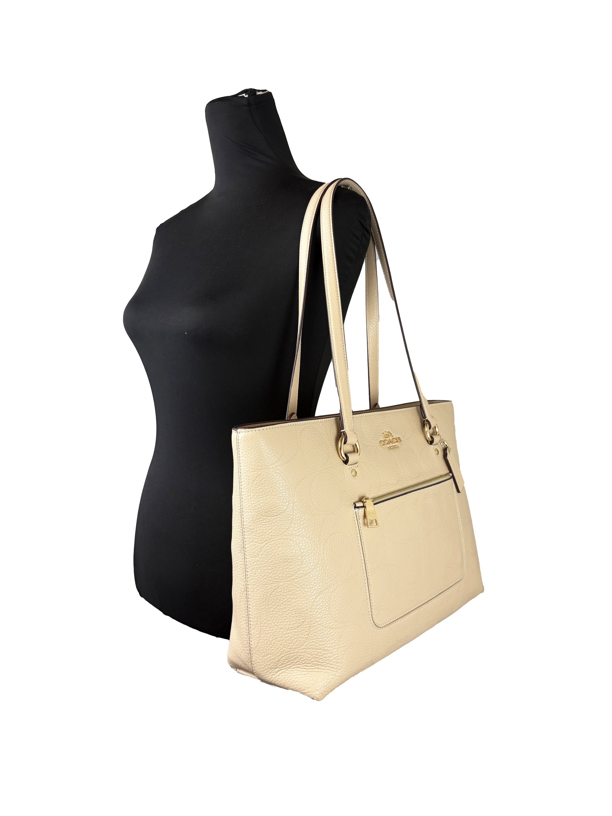 Coach Leather Station Bag Shoulder Tote