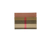 Burberry Sandon Canvas Check Card Case Wallet