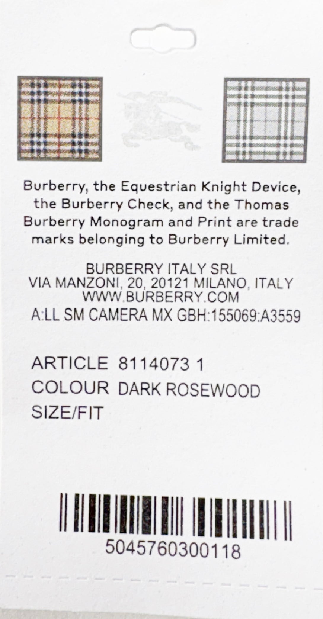 Burberry Small Leather Camera Crossbody Bag