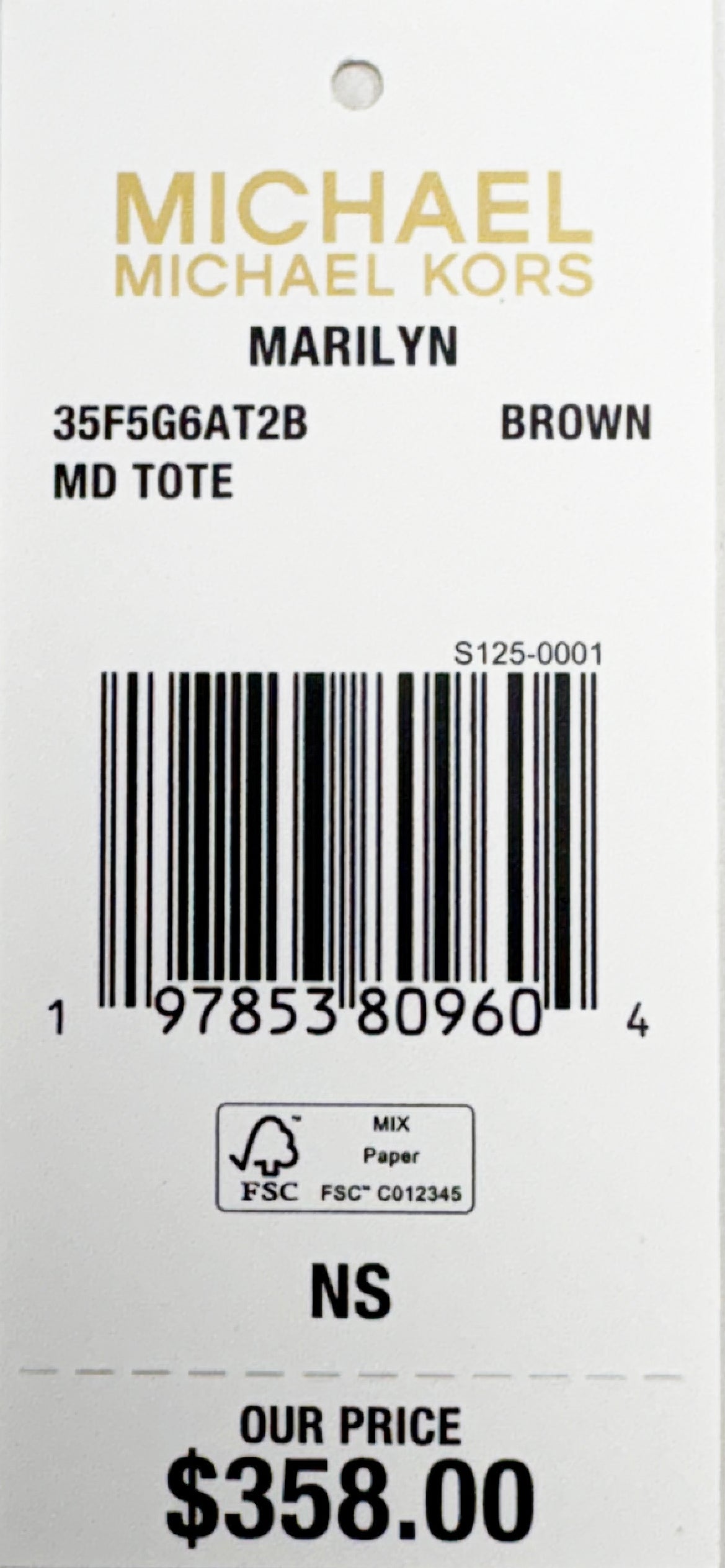 Michael Kors Marilyn Medium Signature Tote Bag Purse