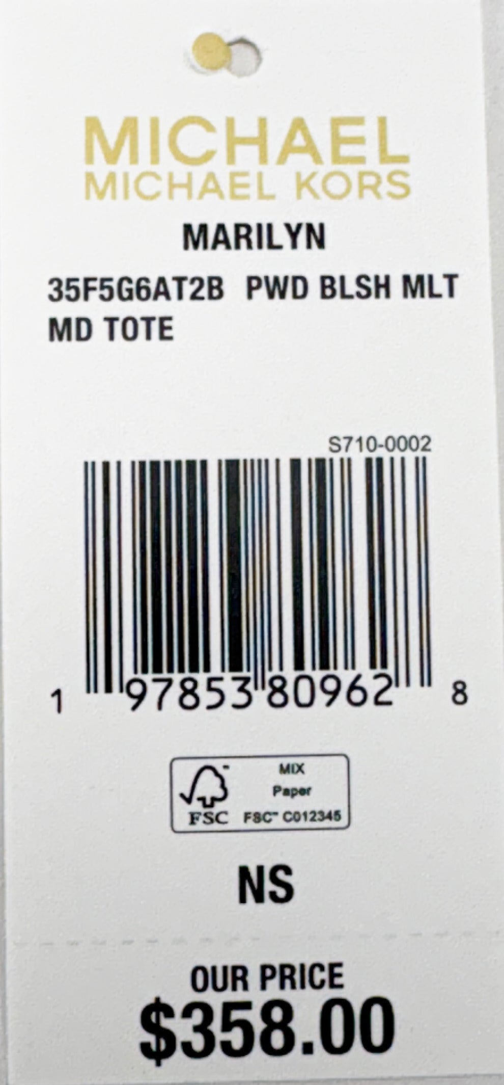 Michael Kors Marilyn Medium Signature Tote Bag Purse