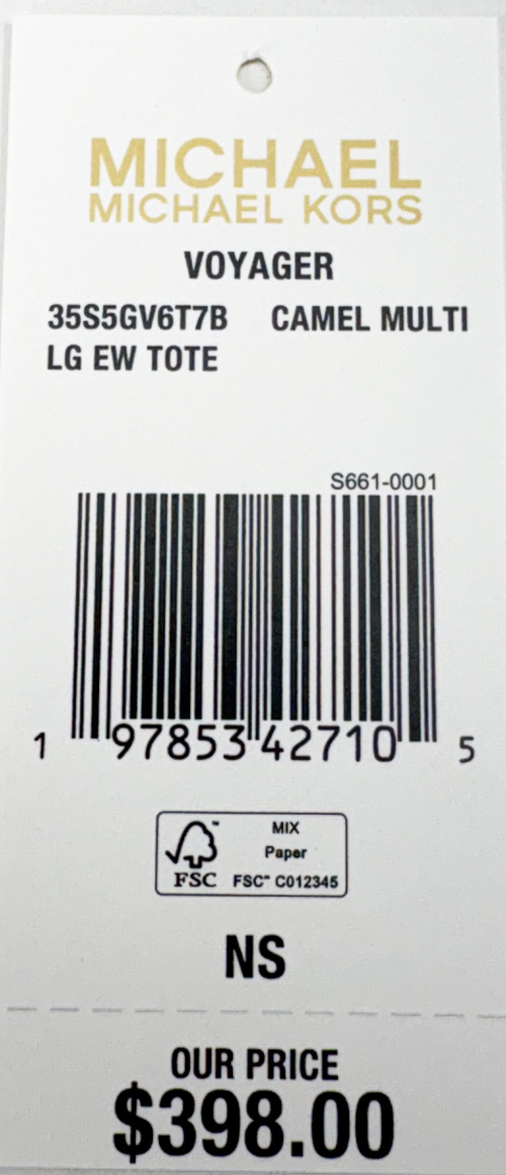 Michael Kors Voyager Large East West Tote Bag Purse