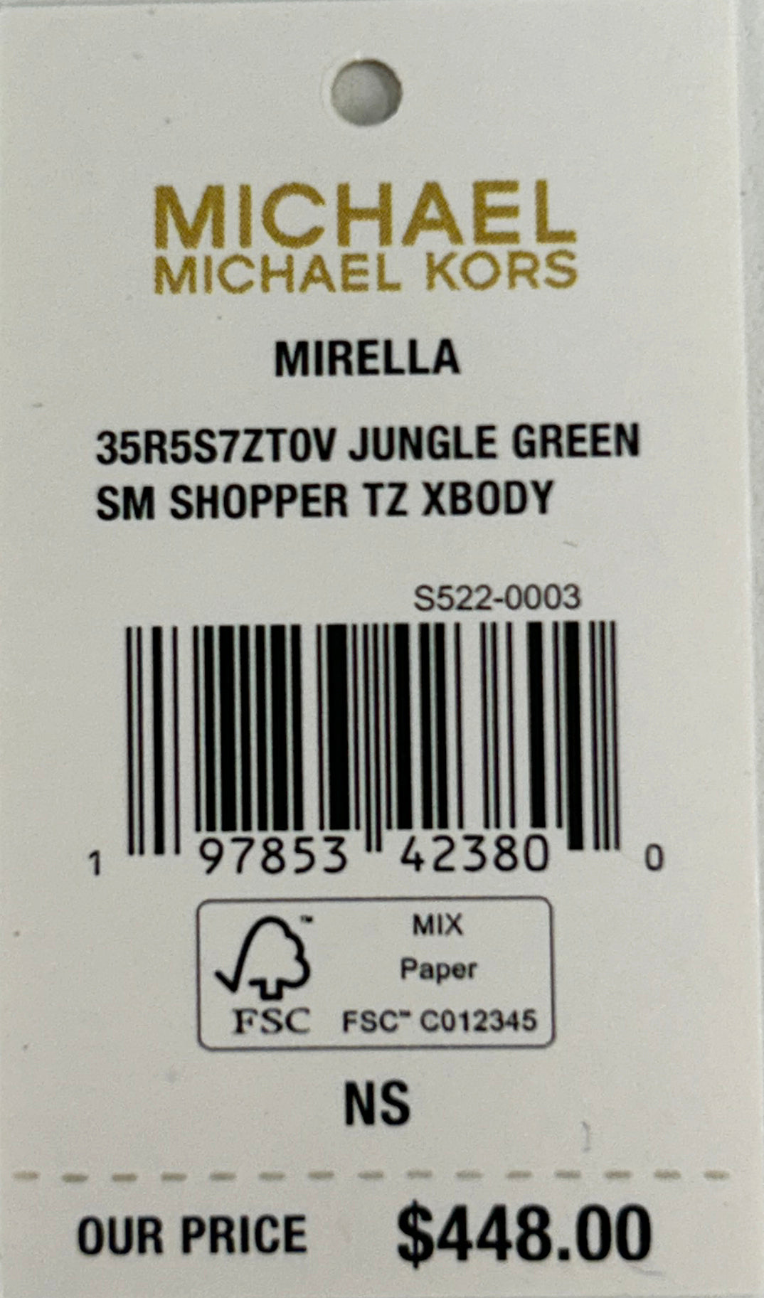 Michael Kors Mirella Signature Small Top Zip Tote Bag