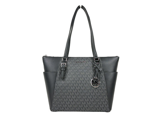 Michael Kors Charlotte Leather Large Top Zip Bag