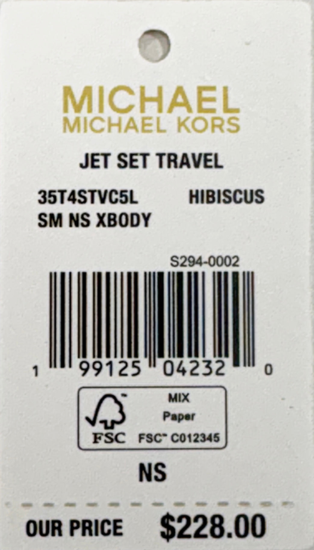 Michael Kors Jet Set Small North South Crossbody Bag