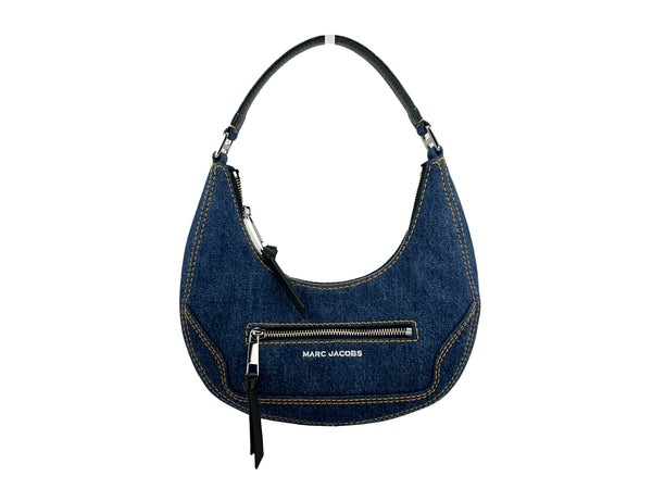 Marc Jacobs Denim Cruiser Crescent Satchel Shoulder Bag