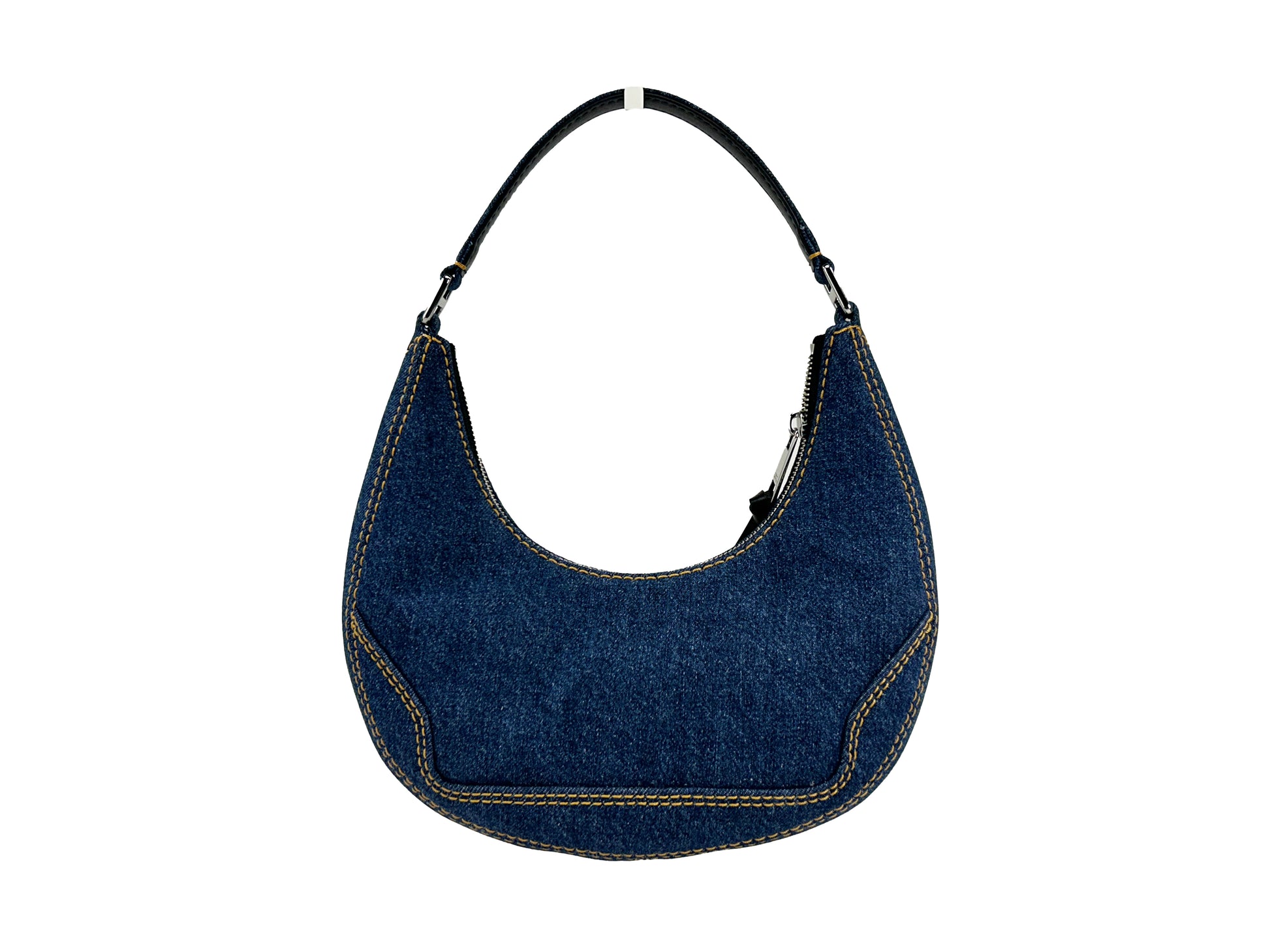 Marc Jacobs Denim Cruiser Crescent Satchel Shoulder Bag