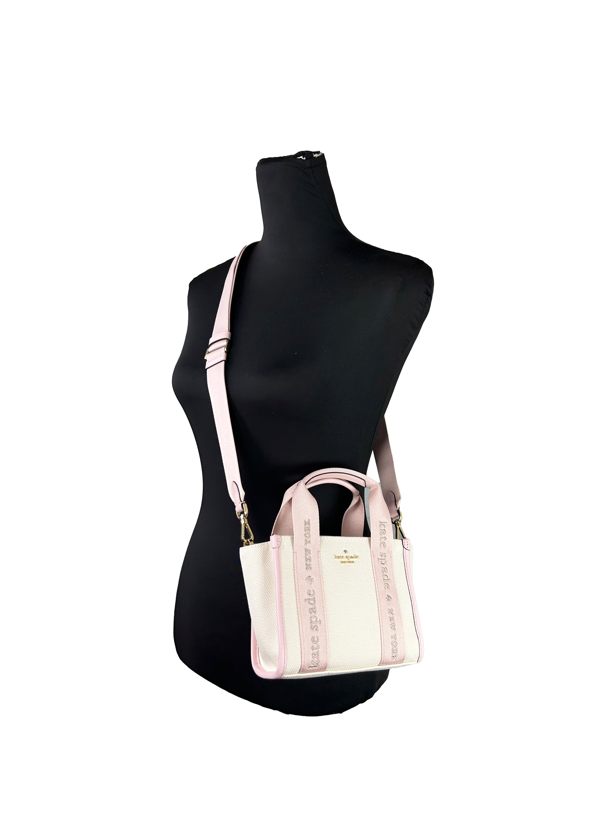 Kate Spade Canvas Kip Mini Tote Crossbody Bag