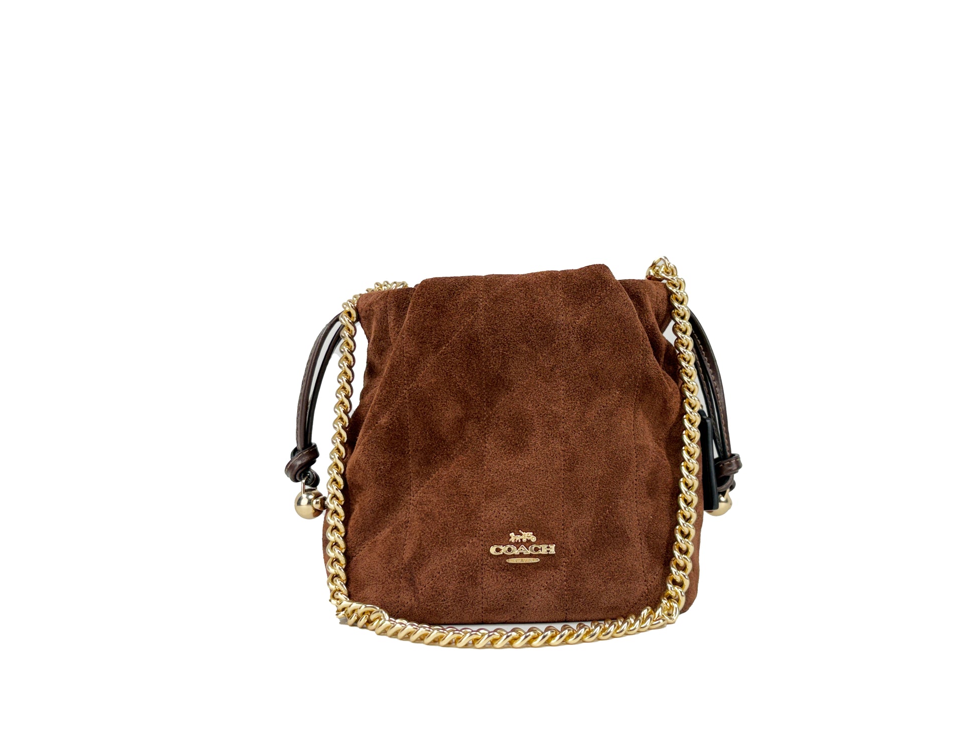 coach faye crossbody backpack Coach Outlet Faye Mini Drawstring Bag With Quilting