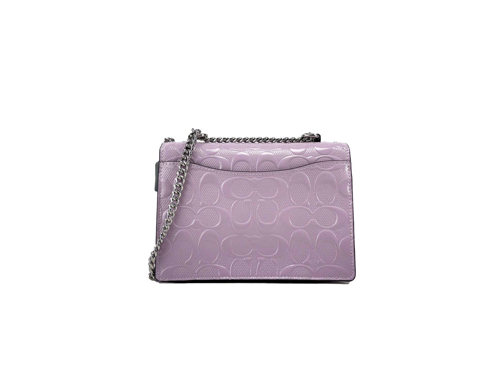 Coach Mini Klare Patent Signature Crossbody Bag