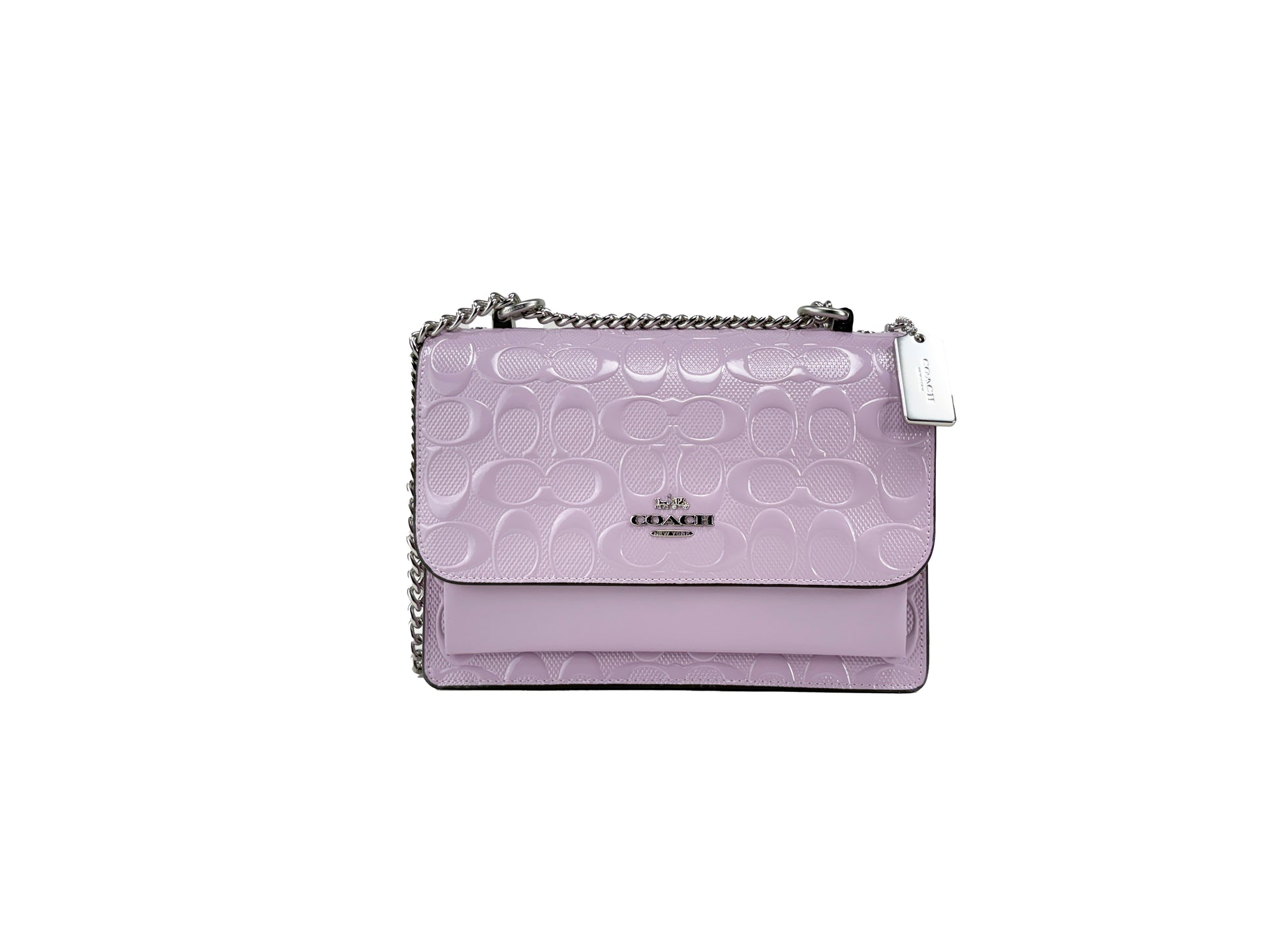 Coach Klare Patent Signature Crossbody Bag
