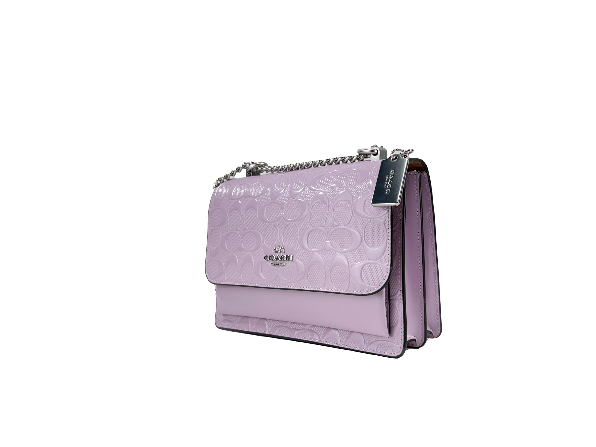 Coach Klare Patent Signature Crossbody Bag
