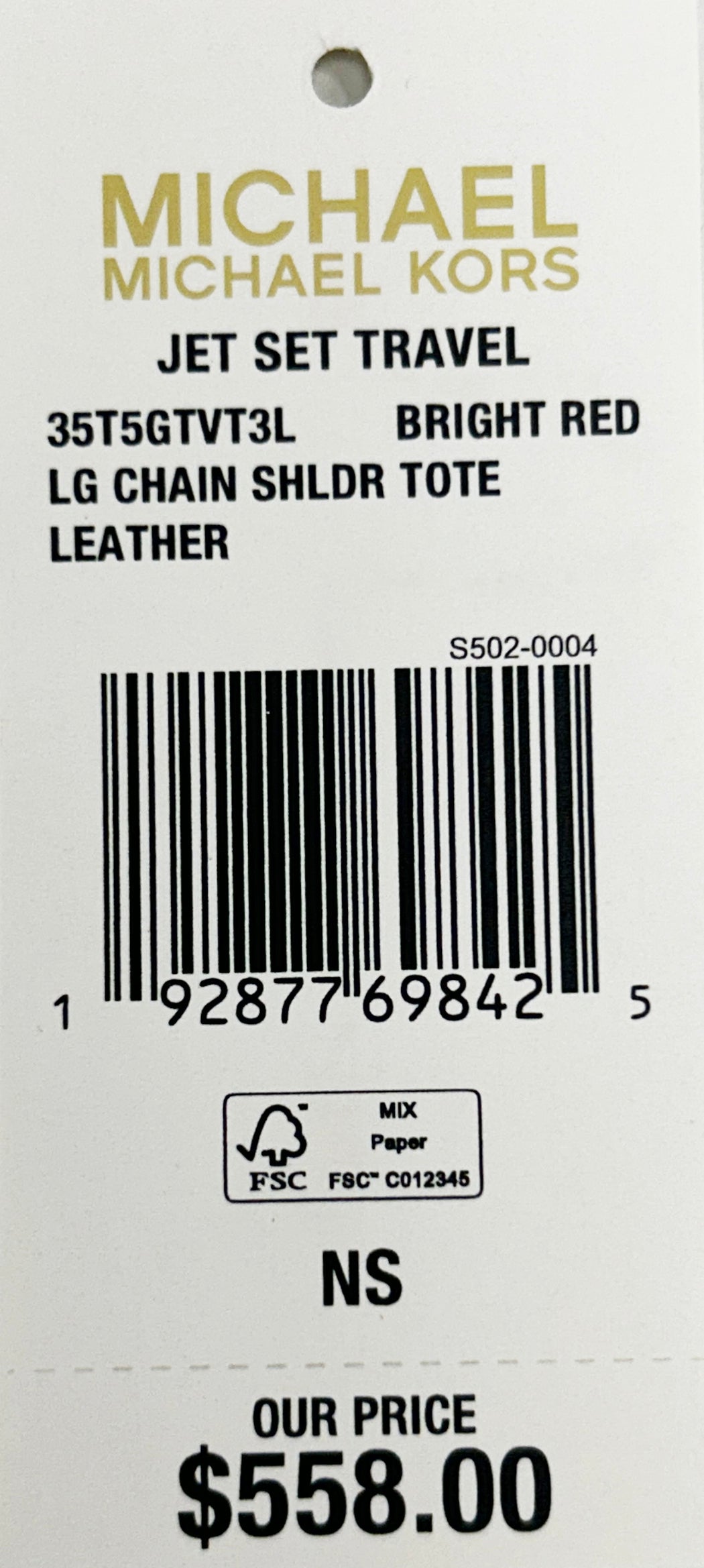 Michael Kors Jet Set Large Chain Shoulder Tote Bag
