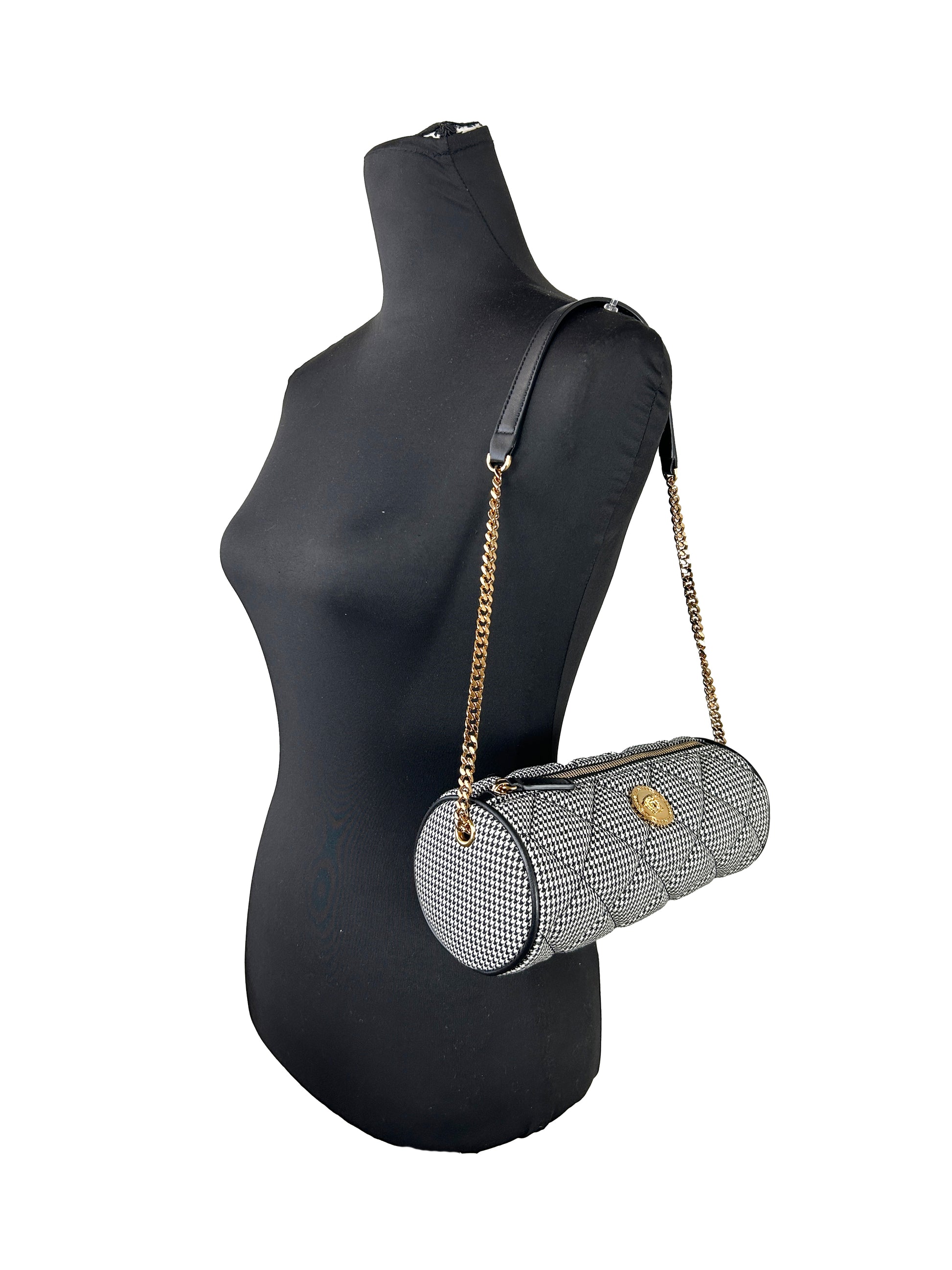 Versace Medusa Quilted Evening Sling Crossbody Bag