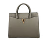Versace Virtus Large Leather Top Handle Satchel Bag Tote