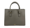 Versace Virtus Large Leather Top Handle Satchel Bag Tote