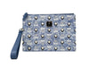 MCM Aren Flat Pouch Denim Crossbody Bag