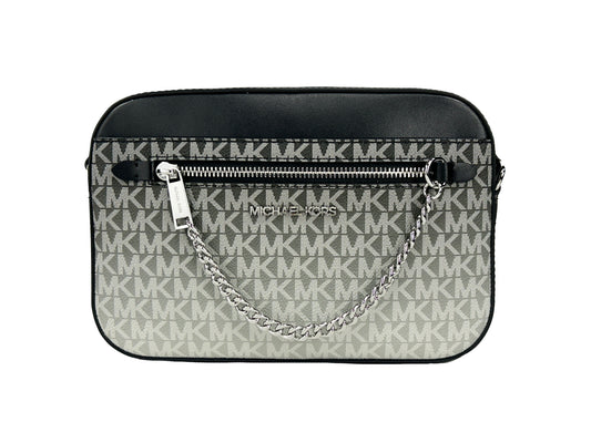 Michael Kors East West Ombre Leather Zip Chain Crossbody Bag