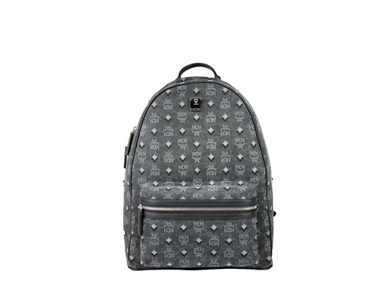 MCM Stark Grey Backpack Bookbag
