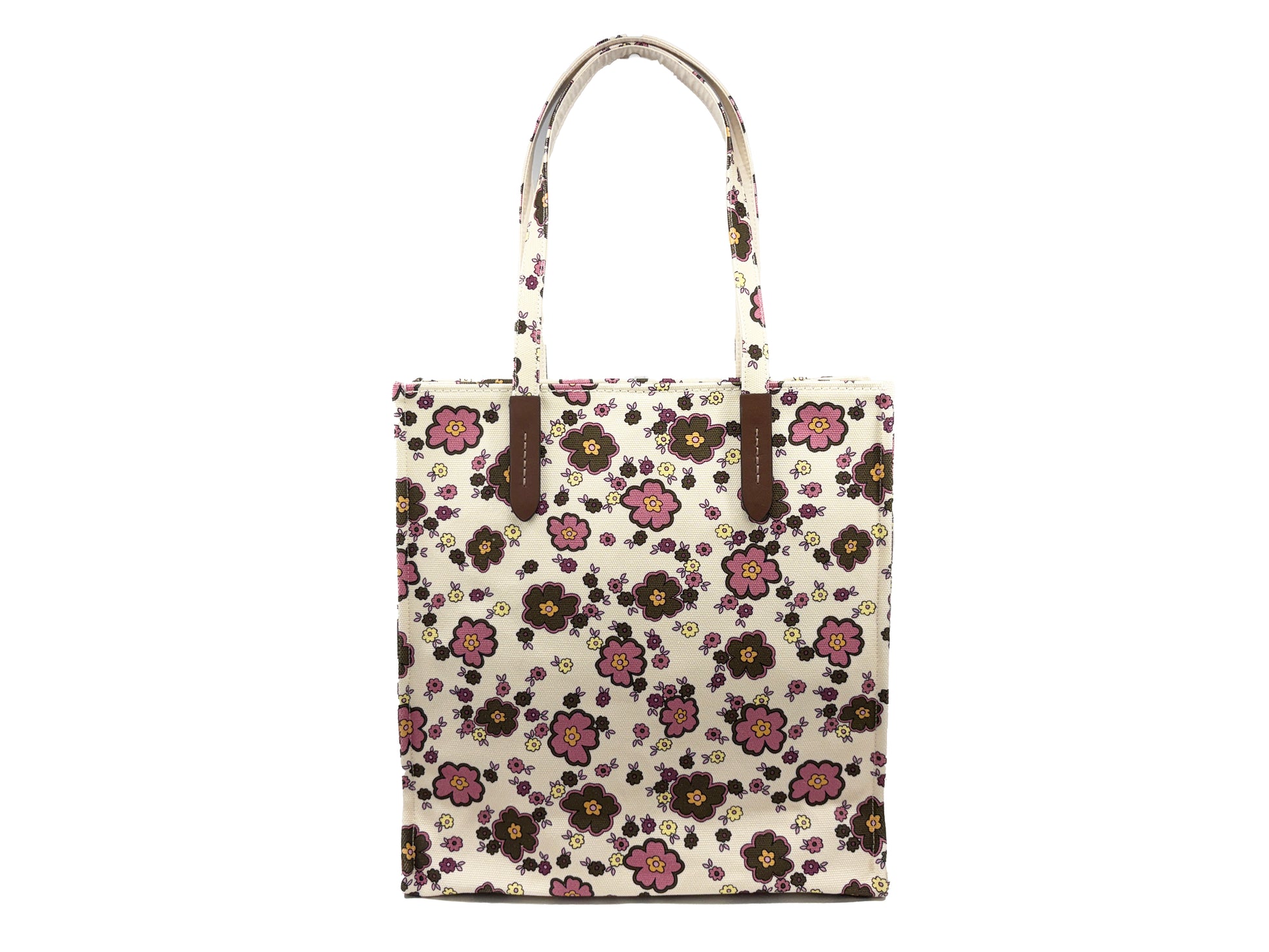 Coach Floral Print Canvas Tote Bag
