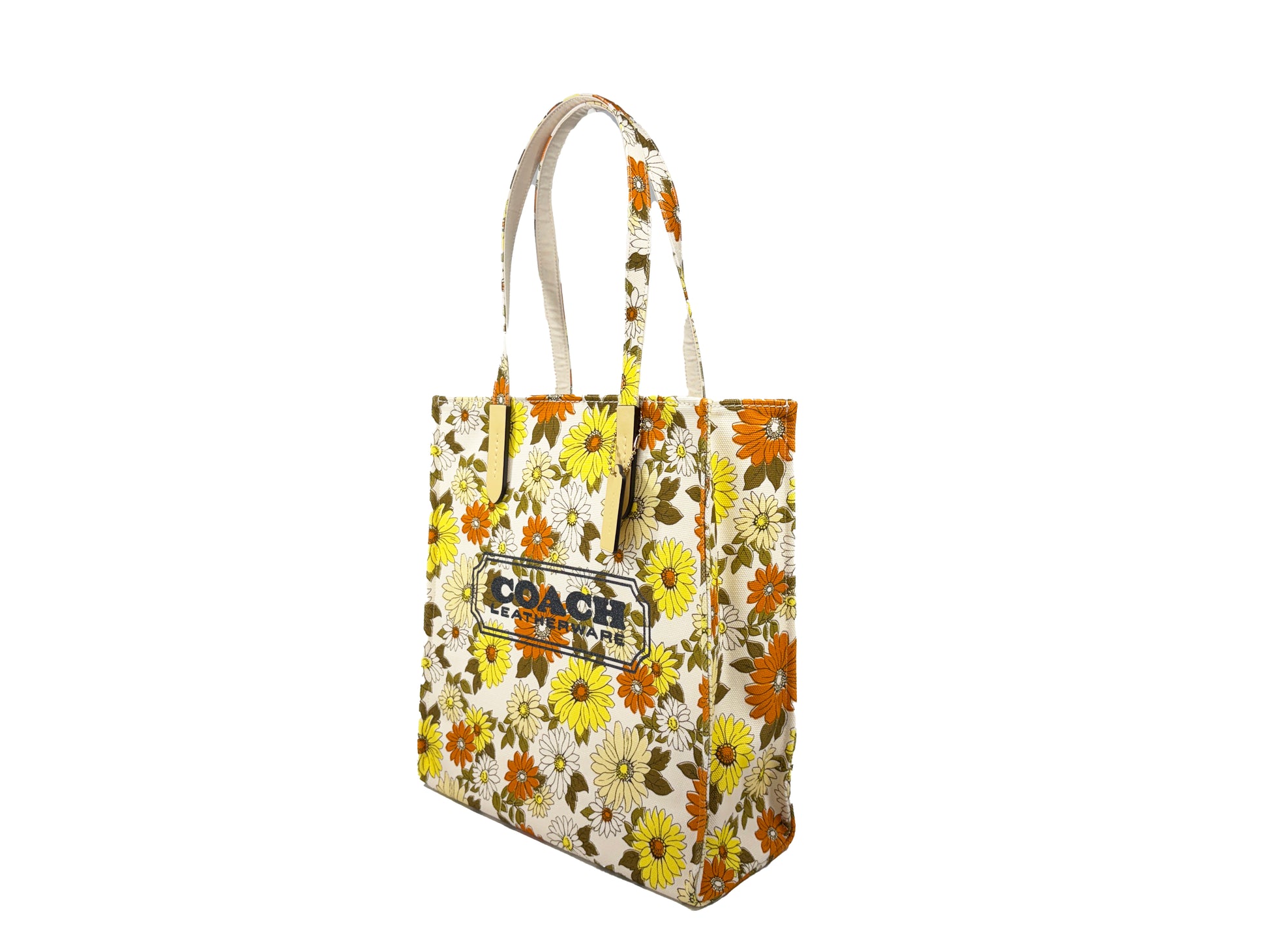 Coach Floral Print Canvas Tote Bag