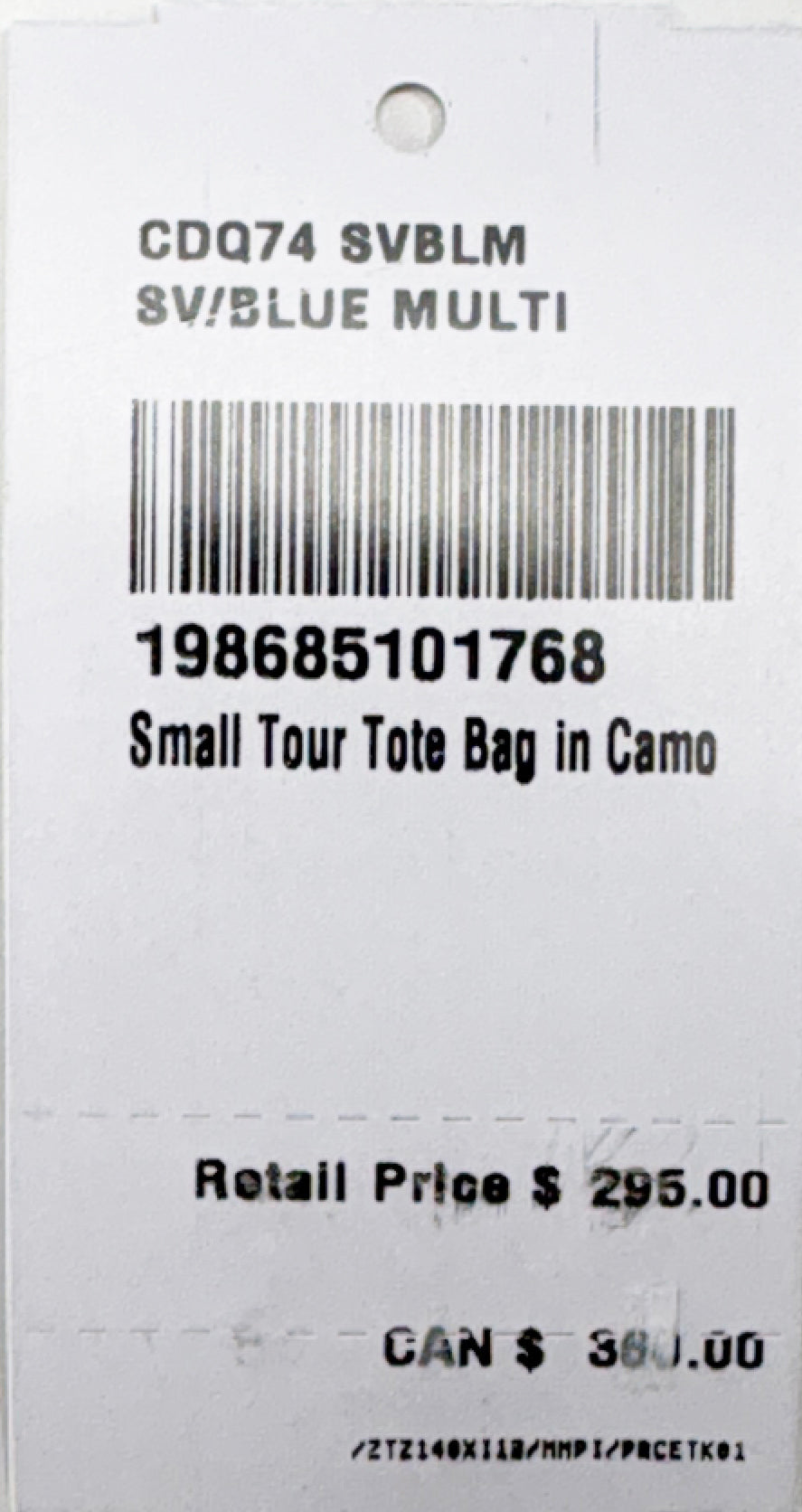Coach Small Tour Camo Tote Bag